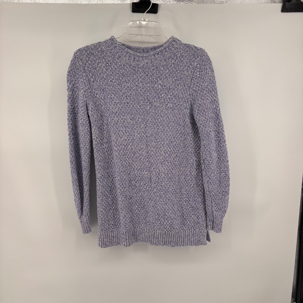 LOFT Sweater Extra Small XS Knit Periwinkle Blue Crew Neck Long Sleeve